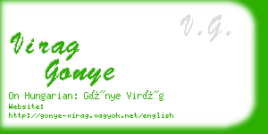 virag gonye business card